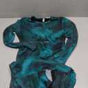 Pink Queen Women's Sexy Mesh Bodycon Dress Fall Long Sleeve Asymmetric Hem Ruffle Floral Print Party Club Ruched Midi Dresses, S