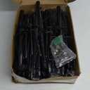 6 Pack 10 ft Heavy Duty Metal String Light Poles Adjustable Outdoor Lighting Stand for Patio,Backyard,Garden,Party & Wedding Rustproof & Sturdy with Hooks