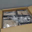 6 Pack String Light Poles for Outside, Thickened Metal Lights Hanger Pole Outdoor with Fork, Lighting Hanging Post Accessories for Patio Decor Garden Backyard Yard Front Porch Outside Decorations