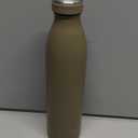 LARS NYSM Stainless Steel Insulated Water Bottle 12oz 17oz 25oz 34oz 51oz | Insulated Thermo Flask for Hot and Cold Beverages | Leakproof Drinking Bottle (Taupe Brown, 17oz) (16.9 Ounces)