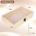 Piping Tip Organizer, Equipped with 200 Pcs of Cake Flower Nails, Holds 60 Piping Tips, Cake Decorating Tools, Baking Tools, Cake Decorating Tips Storage Box Made with Wood, Piping Tip Sold Separately