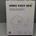 Ionic Foot Bath Detox Machine,Foot Detox Foot Bath Soak Tub with 2 Arrays,80 Disposable Liners,Detox Sea Salt,Folding Foot Spa Bucket,Home Salon-Level Foot Soaking Tub2