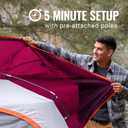 Coleman Skydome Tent with 5 Minute Setup, 2/4/6/8-Person Weatherproof Tent with Rainfly & Carry Bag, 20% More Headroom Than Traditional Canopies, PFAS-Free