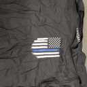 Fantastic Tees American Patriotic USA Flag Men's T-Shirt (Black, L)