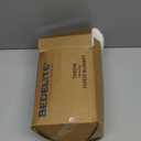 BEDELITE Fleece Throw Blanket for Couch - 300GSM Soft & Warm Fluffy Cream White Blanket, Decorative and Giftable Striped Blankets for Women, Men, 50"x60"