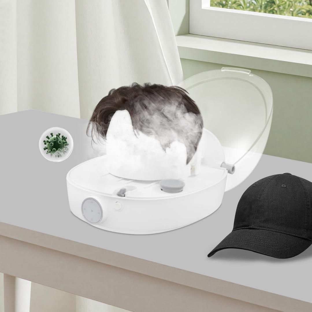 Hat Cleaner, Automatic Hat Steam Cleaner, Hat Shaper, All in One Hat Care Machine, Steam Cleaning & Ironing and Fast Drying for Baseball Caps, Bucket Hats, Felt Hats