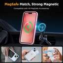 Miracase Magnetic for iPhone 15 Case (Compatible with MagSafe)with 2X Screen Protectors Military-Grade Protection, Anti-Fingerprint Translucent Matte Phone Cover for iPhone 15 6.1 inch, Mes Pink