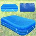 Rectangular Pool Cover, Fits 120 in x 72 in Inflatable Rectangle Swimming Pool Cover, 10x6 Rectangular Pool Cover, 10 ft Pool Cover Rectangle, Inflatable Pool Cover 120x72 Rectangle