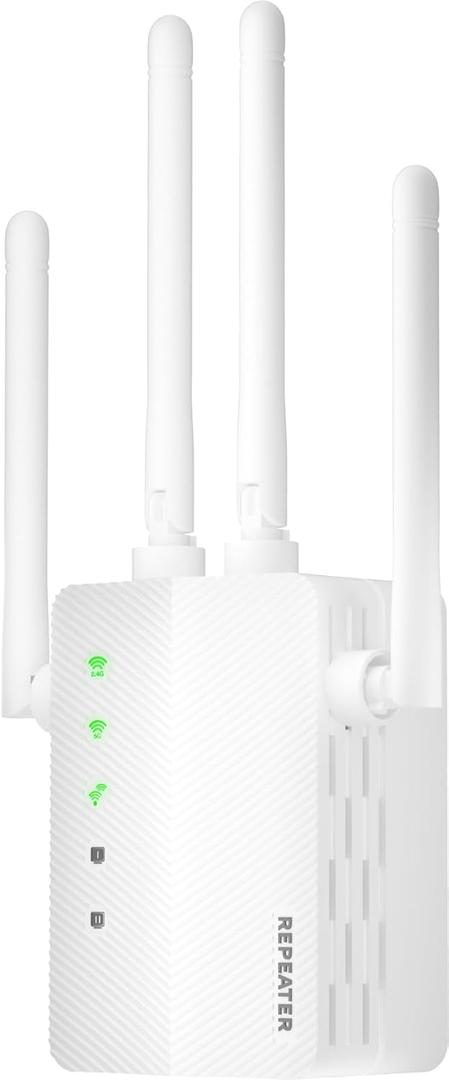 2026 New WiFi Extender Signal Booster for Home, 10X Faster New Wireless Long Range Amplifier, Covers up to 15,000 sq.ft, WiFi Repeater with Ethernet Port & EasyMesh