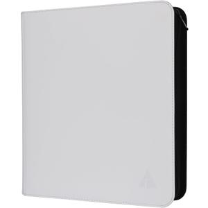 Trading Card Binder, 9 Pocket Fit 1404 Cards - Metal D-Ring Card Holder with 78 Double-Sided Clear Pages, Top-Loading Collectors Album -White