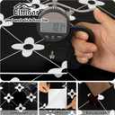 Elffloor Peel and Stick Floor Tile: 10 PCS Black Waterproof Vinyl Flooring, 11.8 in11.8 in Self-Adhesive Floor Tiles Stickers for Bathroom, Kitchen, Classroom, Bedroom