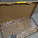 Serene Valley Sink Bottom Grid 25-1/8" x 12-7/8", Centered Drain with Corner Radius 1-1/2", Sink Grid Stainless Steel NDG2513C