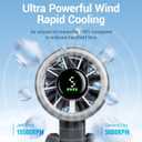 Diveblues Portable Handheld Turbo Fan | 3 IN 1 Hand/Neck/Desk Fan, Up to 12 Working Hours, 5 Gear Wind, Battery Operated, Travel, Working, Outdoor Activities