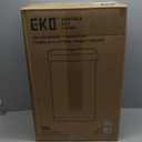 EKO Deluxe Mirage-T 50 Liter / 13.2 Gallon Touchless Rectangular Motion Sensor Trash Can, Matte Stainless Steel Finish