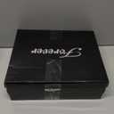 ABSOLEX Women Pointed Toe Rhinestone Block Medium Heel Ankle Booties (8.5, Gold)