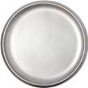 DN DECONATION Silver Ottoman Tray, Large Round Decorative Trays for Home Decor, Coffee Table Trays for Perfume, Jewelry, Living Room, Table Centerpiece, Bathroom Decor, Couch