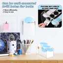 Manual Label Dispenser Acrylic Adjustable Clear Label Holder Sticker Dispenser for Office Home Business Tabletop(10 x 6 x 6 Inch)