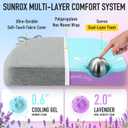 SUNROX Cooling Gel Memory Foam Chair Cushions, 2.6" Thick U-Shaped Dual-Layer Comfort Dining Chair Pads, Non Slip Seat Cushion with Ties for Indoor Kitchen Office 17"x16" Set of 8, Heather Grey, 16x17 Inch