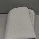 Yakamok Cream Linen Curtains 100% Blackout 84 Inches Long,Room Darkening Textured Drapes for Living Room Thermal Grommet Bedroom Curtains 2 Panels with Greyish White Liner