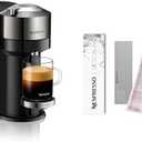 Amazon.com: Nespresso Nepresso Vertuo Next Deluxe Coffee and Espresso Maker By De'Longhi, Dark Chrome Descaling Kit: Home & Kitchen