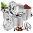 4 Pack Reusable K Cups Coffee Pods for Keurig 1.0: Stainless Steel Reusable Coffee Pods for Keurig Coffee Pods Reusable, BPA-Free, SUS 304‌, Scoop, Heat Resistant Handles