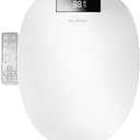 WLJBIDET Upgrade Bidet Toilet Seat Round, Rear and Feminine Wash, Unlimited Warm Water, Heated Seat, Warm Air Drying, Soft Close Lid, Sense Seat, Smart Bidet Seat Round Requires Electricity