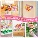 Craft Kits for Girls 4-8 Year Old, Christmas Gift for Grandkids, Arts and Crafts for Kids Ages 8-12 4-8 4-6, DIY Flower Making Kit for Kids, Birthday Gifts for Girls Toys Age 3 4 5 6 7 8 Year Old (RED)