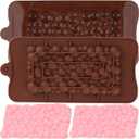 Bubbles Break Apart Silicone Chocolate Molds For Energy Bar Mold Set Of 2