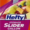 Hefty Slider Kitchen Storage Bags, Gallon Size, 66 Count