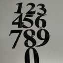 Jetec 10 Pcs House Numbers 3D Door Mailbox Numbers 0-9 Self Adhesive House Door Street Address Stickers for, Apartment, Office, Hotel Room, Mailbox Signs(5 x 3.15 Inches,Black)