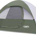 Camping Tent 2-4 Person, Waterproof Windproof Tent with Rainfly Easy Set up-Portable Dome Tents for Camping (Light Green)