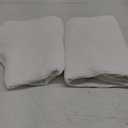 100% Cotton Blankets Throw Size for Bed - Waffle Weave Blankets for Summer, Lightweight and Breathable Soft Woven Blanket for Spring (White, Throw (50" x 60") 2 Pack