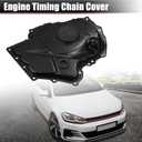 X AUTOHAUX Engine Timing Chain Cover and Crankshaft Oil Seal for Audi A3 A4 A5 A6 Q5 TT for VW Beetle CC Eos GTI Jetta Passat Tiguan 06H109210AG 06H109210Q Front Lower Timing Cover