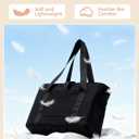 Large Light Weight Tote Bag for Women, Yoga Gym Beach Travel Bag, Fits 15.6" Laptop & Yoga Mat, Waterproof Taslon