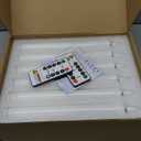 Homemory 24 Pcs Real Wax Flameless Taper Candles with Remote Timer and Dimmer, Battery Operated Candlesticks with Flickering Light, White Window Candles, 9.6 Inches for for Wedding Home Decor