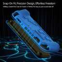 Kids Case for Nintendo Switch 2 with Game Card Slots,Kid Friendly Ultra-Light Anti-Fall & Shockproof EVA Switch 2nd Protection Cover with Ergonomic Grip, Durable Gaming Protective Shell for Teens (Blue)