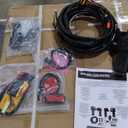 Rough Country Power Running Boards with LED Step Lights for Ford Bronco, 4-Door (2021-2025) - Retractable Electric Side Steps w/Dual Motors, LED Lights, Textured Anti-Slip Surface