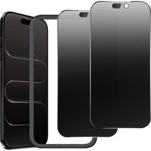 2 Pack Matte Privacy Screen Protector for iPhone Air 6.5",Anti-Glare Anti-Spy Scratch Resistant Tempered Glass Film,Smooth Responsive Touch Anti-Scratch GlassEasy to Install