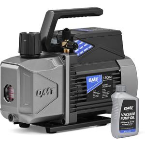 Orion Motor Tech A2L Vacuum Pump, 3.5 cfm 1/4 hp Single Stage Sparkless Ignition Proof Vacuum Pump for R1234yf R32 R134a R22 R410A with 15 Micron Ultimate Vacuum, Auto HVAC Vacuum Pump