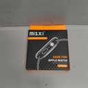 Misxi 2 Pack Tempered Glass Case Compatible for Apple Watch SE 3 (2025) SE 2 SE Series 6 Series 5 Series 4 40mm, Hard PC Screen Protector Overall Protection ScratchResistant Cover for iWatch, Jet Black