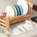 White Gold Marble Dish Drying Mats 18x24 Inch, Dish Pad Drying Rack Mat for Kitchen Counter Ultra Absorbent Microfiber Dishware Coffee Maker Bar Countertop Decor