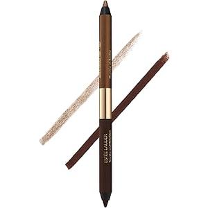 Estée Lauder Smoke and Brighten Long-Lasting Waterproof Kajal Eyeliner Pencil Duo, 0.03 Ounce, Dark Chocoloate/ Rich Bronze