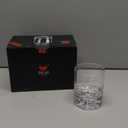 JBHO Hand Blown Crystal Double Old Fashioned Cocktail, Solid Whiskey Glasses, Rocks Glasses, Lowball Glasses - 12 Ounce - set of 2 - Perfect Size for Oversized Ice Cubes