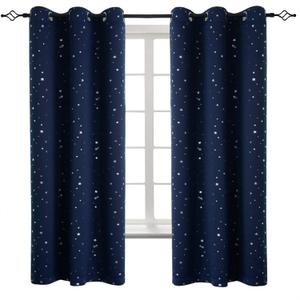 BGment Kids Blackout Curtains for Boys Bedroom, Star Curtains Thermal Insulated Grommet Window Drapes for Nursery, Set of 2 Panels (42 x 63 Inch, Navy Blue) BGment Kids Blackout Curtains for Boys Bedroom, Star Curtains Thermal Insulated Grommet Window Drapes for Nursery, Set of 2 Panels (42 x 63 Inch, Navy Blue)