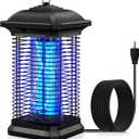 Bug Zapper for Outdoor & Indoor, 1/2 Acre Coverage Mosquito Lamp with 18W Bulb & 4400V High-Voltage, 100% Improvement in Mosquito Control Effect, Electric Fly Trap for Patio, Backyard, Home
