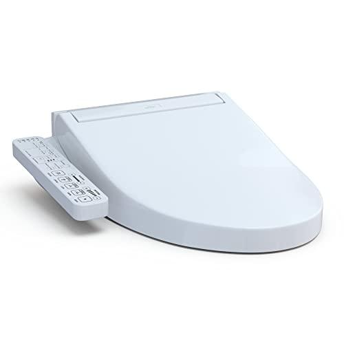 TOTO® WASHLET® C2 Electronic Bidet Toilet Seat with PREMIST and EWATER+ Wand Cleaning, Round, Cotton White - SW3073#01
