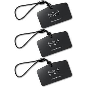 Veise VK01 IC Cards for Smart Lock, 13.56MHz RFID Cards Key Fobs for Keyless Entry Door Lock, Smart Deadbolt Key Compatible to Multiple Apps (3 Pack)