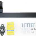 ECOTRIC Steering Box Brace Compatible With 2003-2008 Dodge Ram 2500 3500 4WD 4X4 Steering Stabilizer Bar Kit w/Hardware