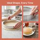 DOITOOL 12 Inch Cake Ring Stainless Steel Pastry Ring Biscuit Cutter Cookie Cutters Cake Mold for Baking Mousse Pancake Tart Muffin Pizza Making Accessories