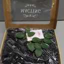 MACTING Artificial Black Rose Flowers 30PCS Real Touch Fake Flowers with Stem Foam Roses for DIY Wedding Bouquet Gifts Table Centerpieces Party Bridal Shower Home Spring Decorations